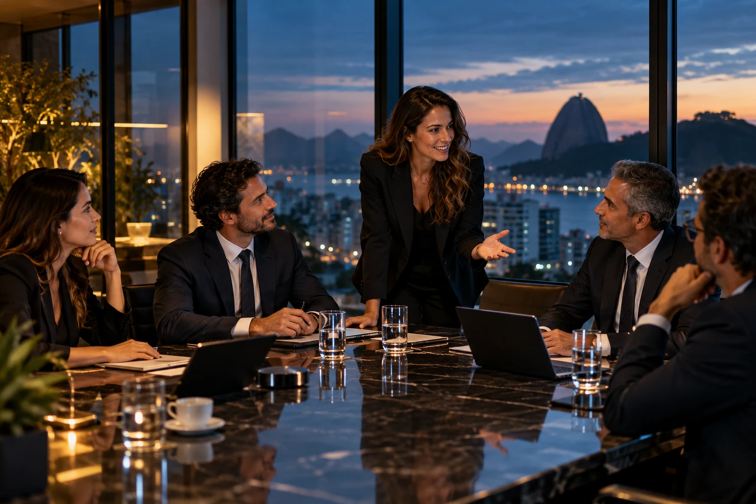 Imagem ilustrativa de uma reunião de negócios
